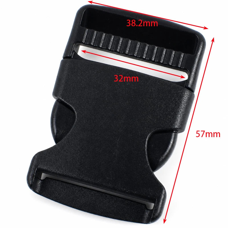 30/1000Pcs 10-38mm Black Plastic Buckles Bag Strap Side Release Buckle Dog Leash Adjust Belt Snap Button Webbing Clip Hook Fitting