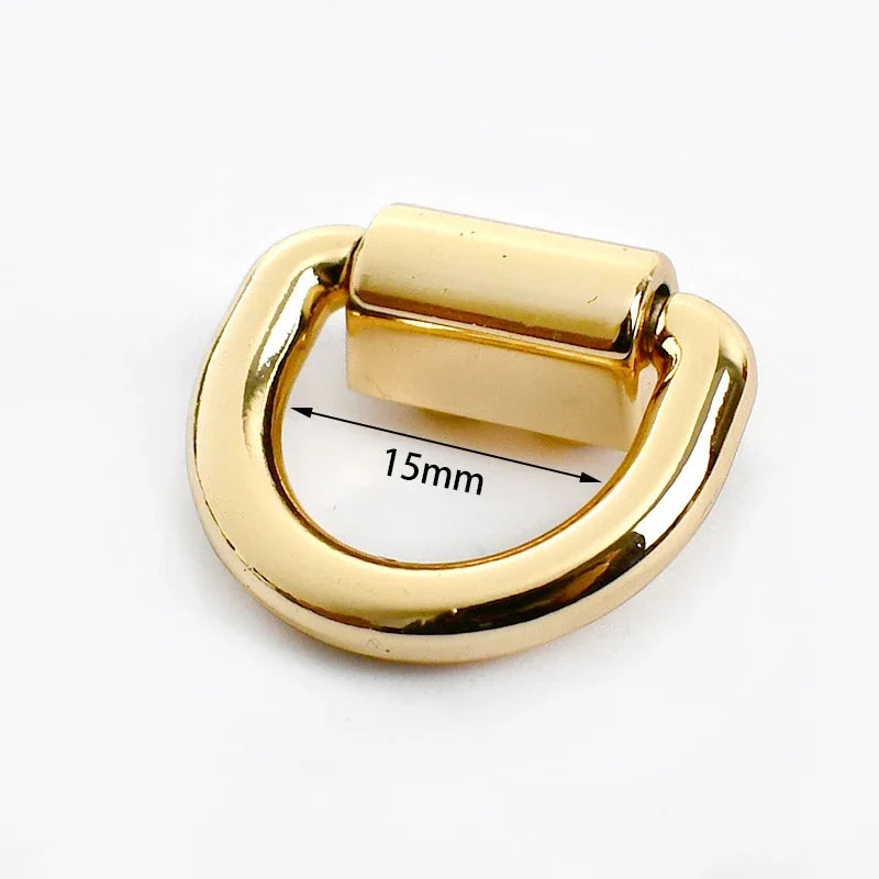 15/500Pcs Meetee 15/16/19mm Metal O D Ring Buckles Bag Strap Side Clip Hanger Clasp Chain Connection DIY Hardware Accessories