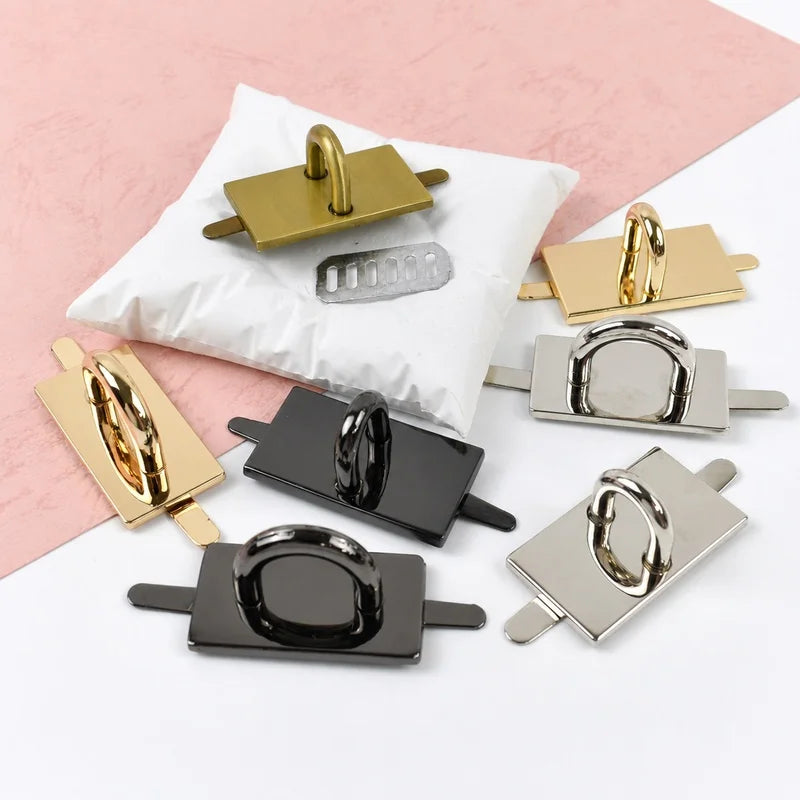 8/200Pcs Arch Bridge D Ring Metal Buckles Pin Clasp Fastex Buckle for Bag Straps Connector Hook Handbag Side Carabiner Clips