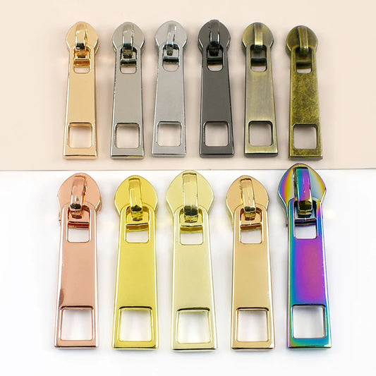 8/200 Pcs 5# Zipper Head Auto Lock for Metal or Nylon Zippers Slider Zip Repair DIY Bags Garment Zips Closure Sewing Accessories