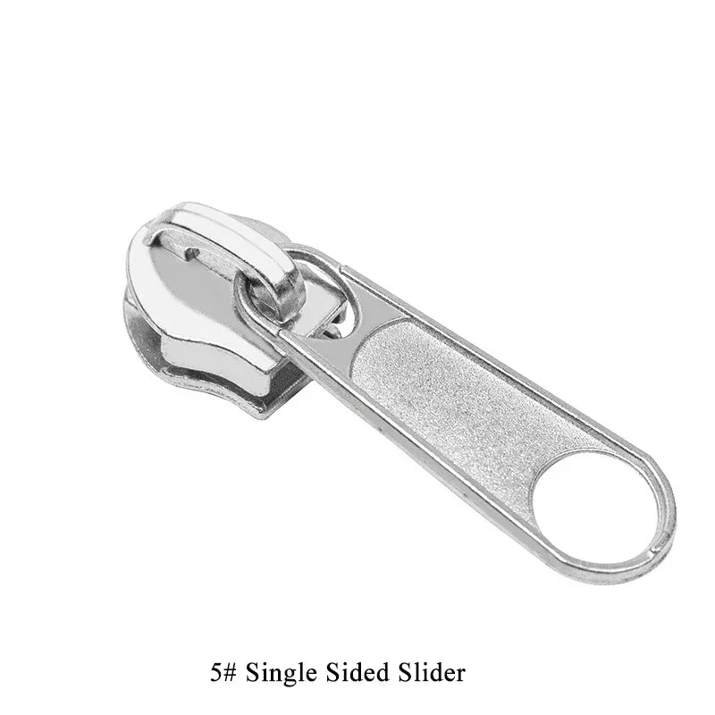 30/500Pcs 3# 5# 8# 10# Zipper Sliders for Nylon Zippers Head Single/Double Sided Pull Luggage Bag Zips Repair Kit Accessory