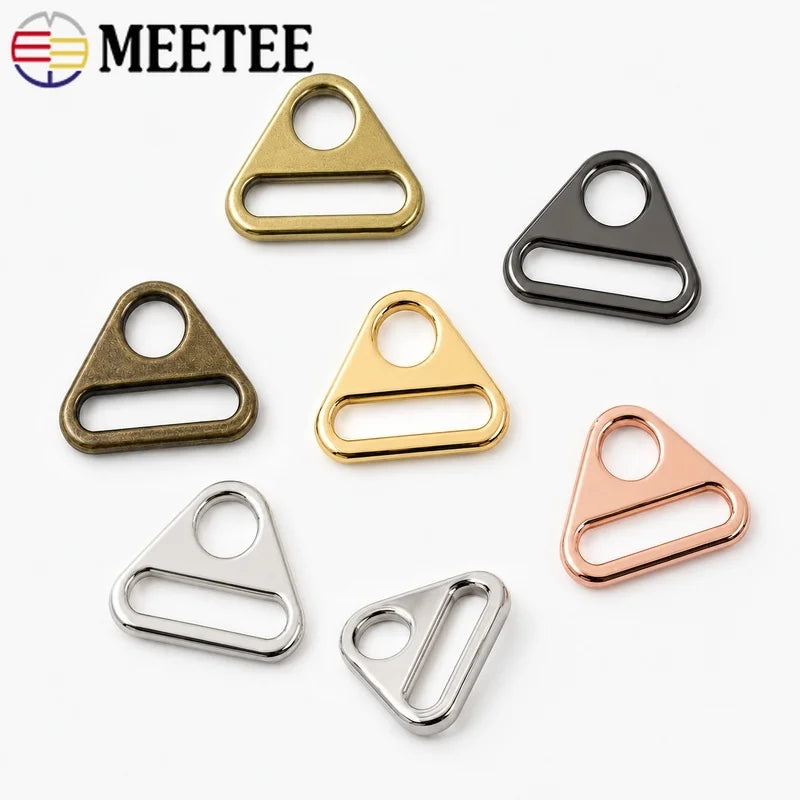 20/50/100Pcs 25mm Zinc Alloy Anti-Slip Triangle Buckles Strap Rings for Bikini Bras Handbags Garment Sewing Hardware Connection Craft