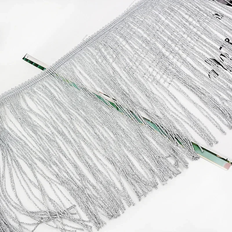 3/100Meters 20cm Polyester Tassel Fringe Curtains Lace Trim Latin Dress Decor Ribbon Clothes Fringes Fabric DIY Sewing Accessories