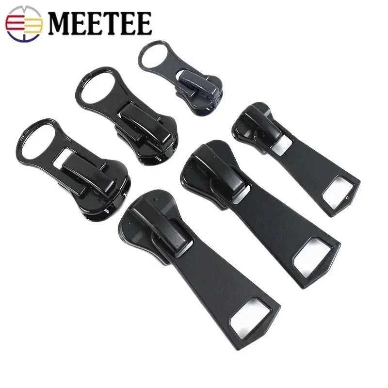 30/1000Pcs 3# 5# 8# 10# 15# Zipper Sliders for Resin Zippers Bag Jacket Coat Zips Head Puller Repair Kit DIY Sewing Accessories