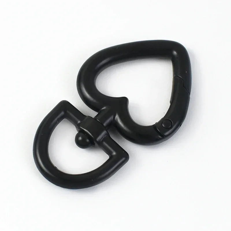 8/270Pcs Heart Metal Buckles Swivel Clasp Snap Hook Carabiner for Bag Strap Keychain Belt Buckle Diy Hardware Leather Accessories