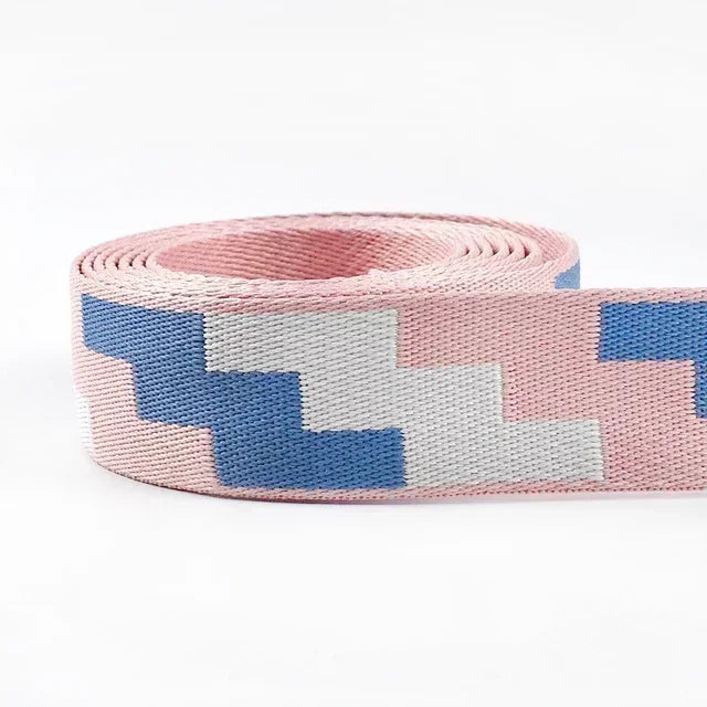 3/100Meters 38mm Thicken Polyester Jacquard Webbing Tape Luggage Decorative Belt Ribbon DIY Bags Shoulder Strap Sewing Accessories