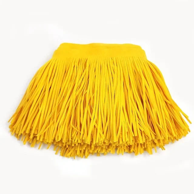 3/50Meters Meetee 10-30cmx3mm Leather Suede Tassel Fringe Lace Ribbon for Handbag Clothing Dresses Decor DIY Sewing Accessories