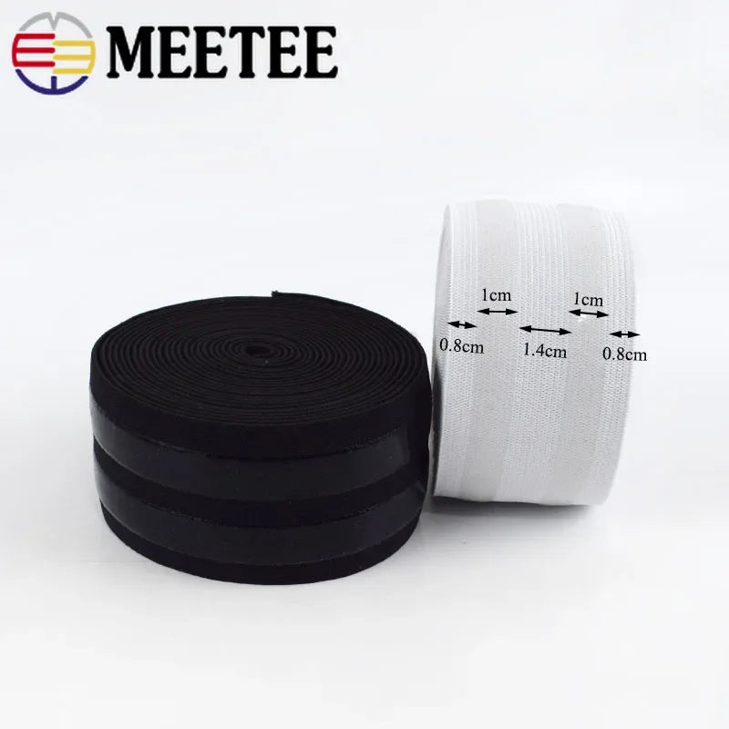 2/100Meters Elastic Band for Underwear 50mm Silicone Non-slip Webbing Rubber Belt Garment Ribbon DIY Sewing Accessories