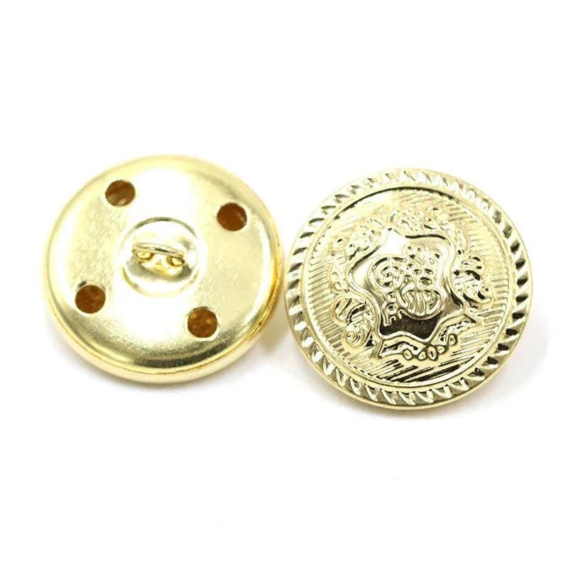 30/1200Pcs 15-25mm Vintage Mushroom Shank Button Metal Round Decor Buckle Jackets Fastener Clothes Sewing Replace Buttons Accessories