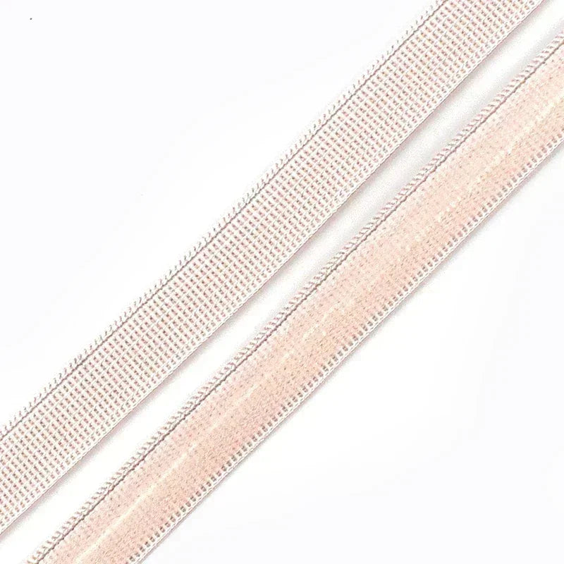 15/500M 10mm Non-slip Silicone Elastic Band Bra Stretch Ribbon Tape Underwear Strap Rubber Bands Belt DIY Sewing Accessories