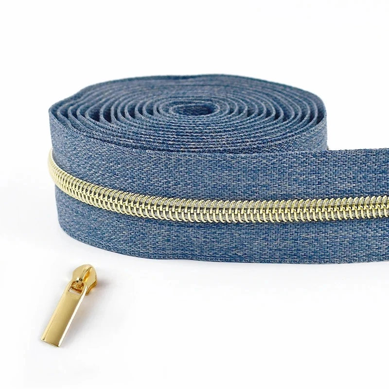 5/20M 5# Nylon Zippers for Sewing Bags By The Meter Plastic Zipper Tapes with Slider Decoration Zips Reapirt Kit DIY Accessories