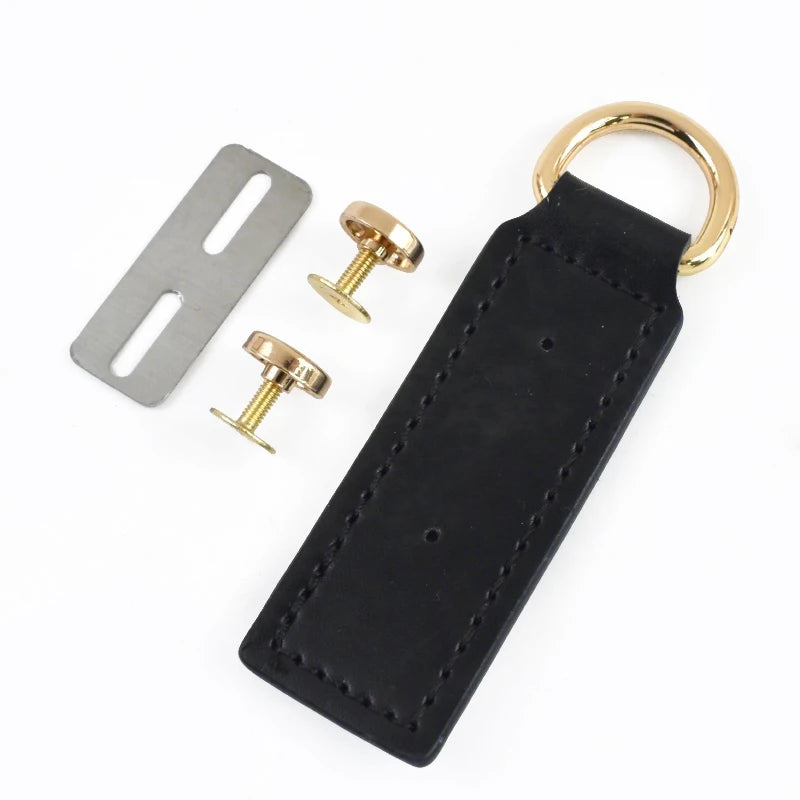 5/150Sets 2.5*9cm Handmade PU Leather Bag Clip Clasp with Screw Backpack Purse Metal D Buckles DIY Replacement Bags Accessories