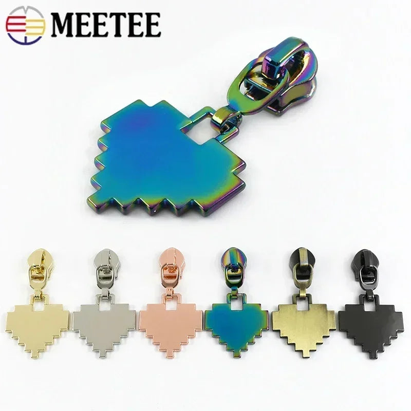 15/500Pcs 5# Zipper Puller for Nylon Zippers Backpack Clothes Zip Pull Head Purse Bags Zips Repair Kit DIY Sewing Accessories