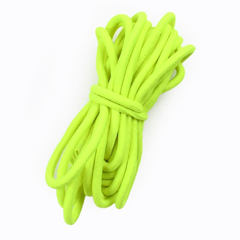 5mm Round Elastic Rope 10/300Meters Color Rubber Bands HairBand Elasticity Band Belt Drawstring Bungee Cord Sewing Supplies