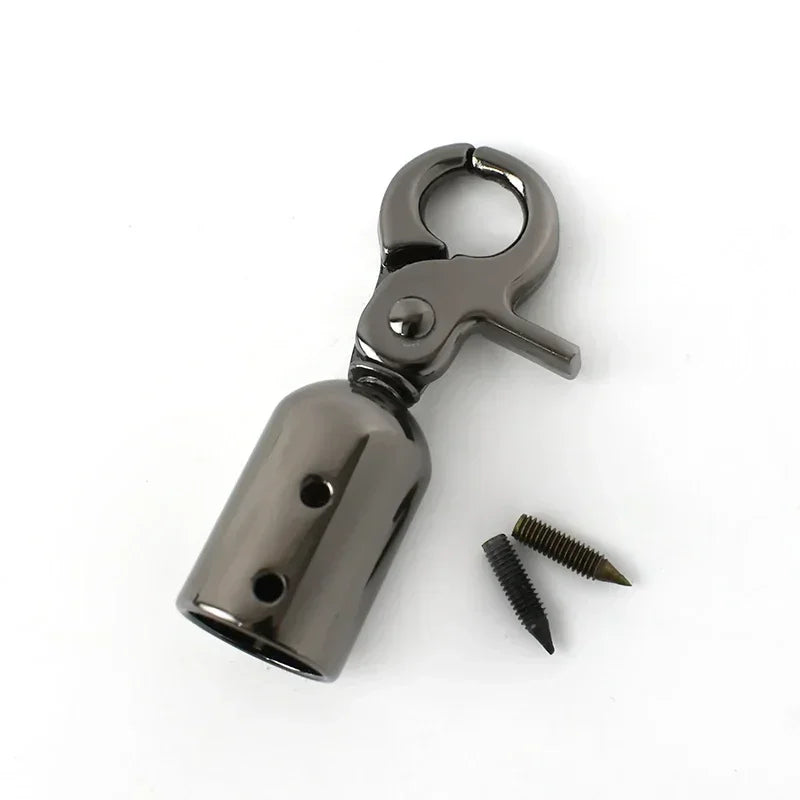 5/150Pcs Metal Buckles Bag Handle Strap Cap Clips Carabiner Leather Cord End Lock Clasp Tassel Stopper Snap Hooks Hardware