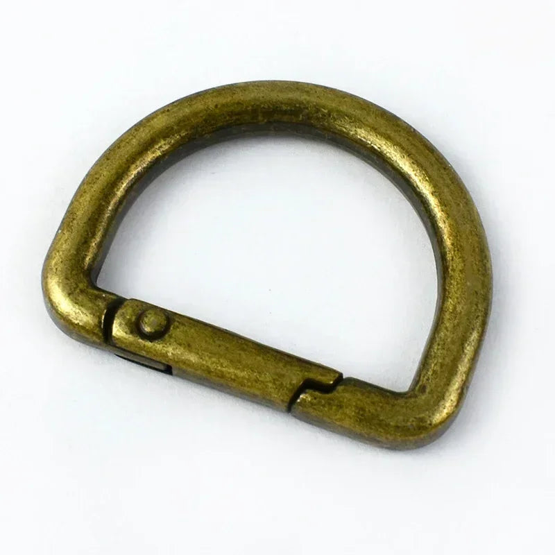 20/500Pcs D Rings Spring Keychain Hooks Carabiner Clip Snap Hook Keyring Buckle for Bag Backpack Strap Hardware Accessories