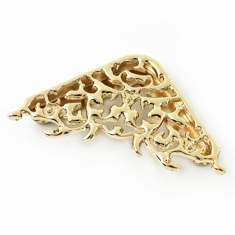 8/300Pcs Flower Hollow Metal Corner Decorative Buckle Purse Edge Protectors Clip Buckles Book Cover Corners Clasp DIY Hardware