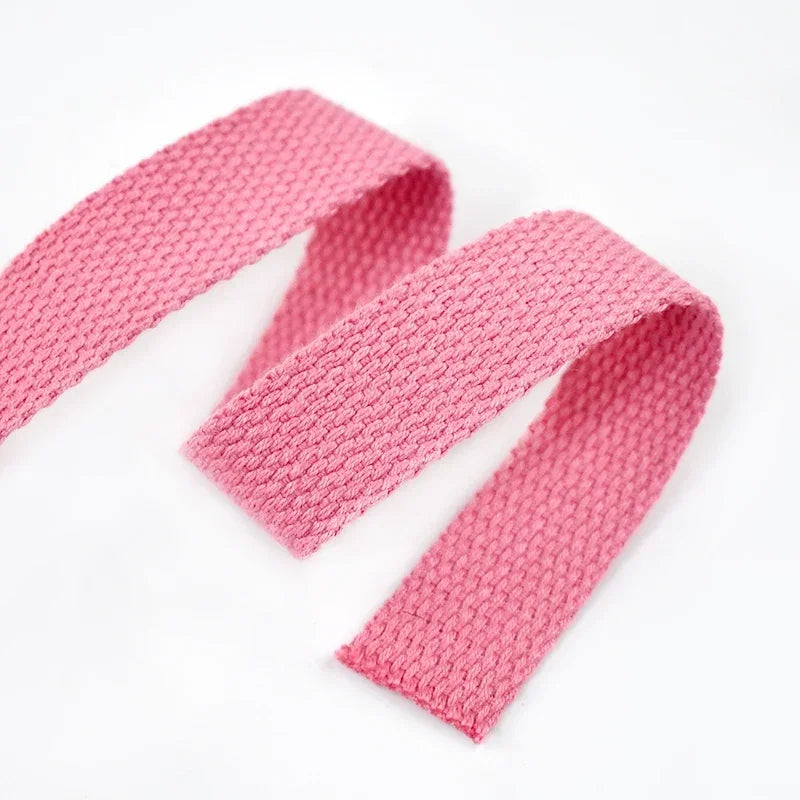 8/250Meters Meetee 20-50mm 1.2mm Thick Canvas Cotton Webbing Backpack Bag Strap Band Clothes Ribbon Tapes DIY Sewing Accessories