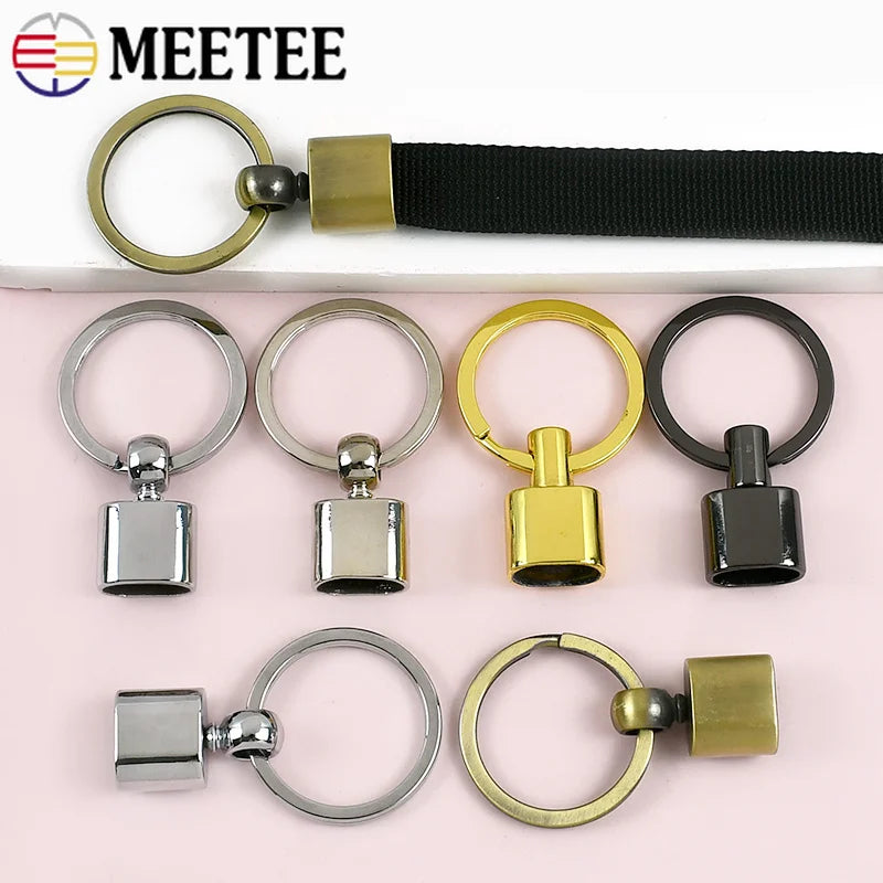8/300Pcs 14mm O Ring Keychain Metal Buckles Detachable Rings Bags Strap Hanger Hooks Key Rings DIY Hardware Accessories