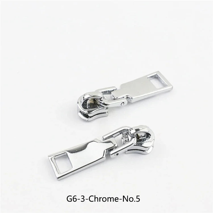 15/500Pcs 3# 5# Zipper Sliders for Metal Zippers Repair Kit Jackets Zips Head DIY Luggage Bags Clothing Sewing Accessories