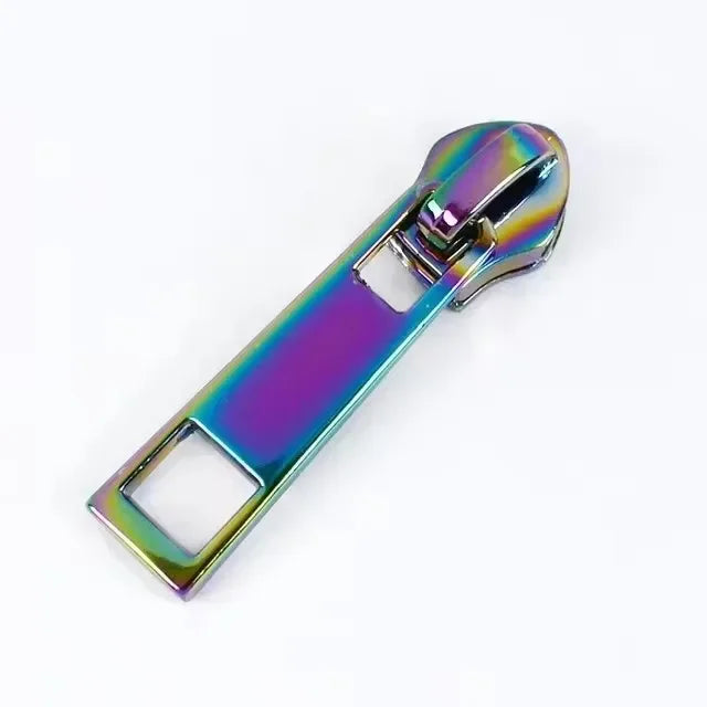 Meetee 25/500Pcs 5# Sewing Zipper Sliders for Nylon Zips Purse Zip Slider Apparel Decoration Zippers Puller Handbag Repairs Kits