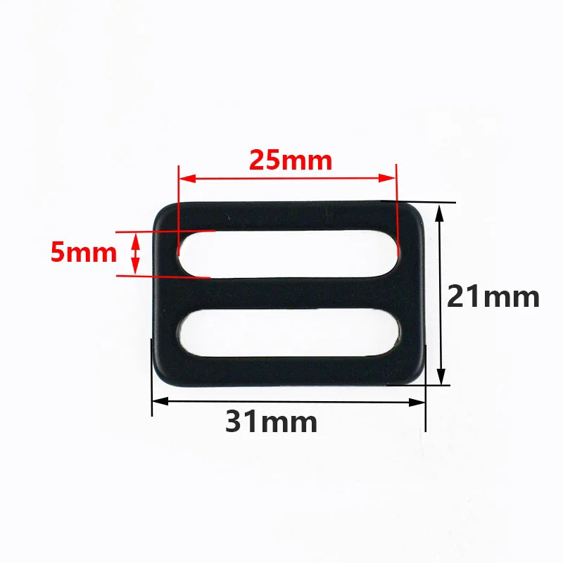 20/600Pcs 16-38mm Stainless Steel Bag Adjuster Buckle Webbing Strap Tri-Glide Slider Clasp Luggage Side Clip Hanger Hook Supplies