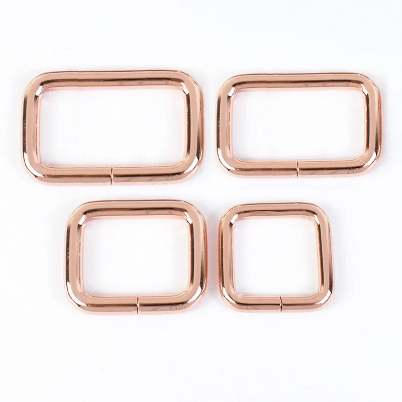 25/800Pcs Metal Bags Buckle 16-50mm Rectangle D Ring Webbing Belt Connect Hook Buckles Handbag Strap Clasp DIY Hardware Accessories