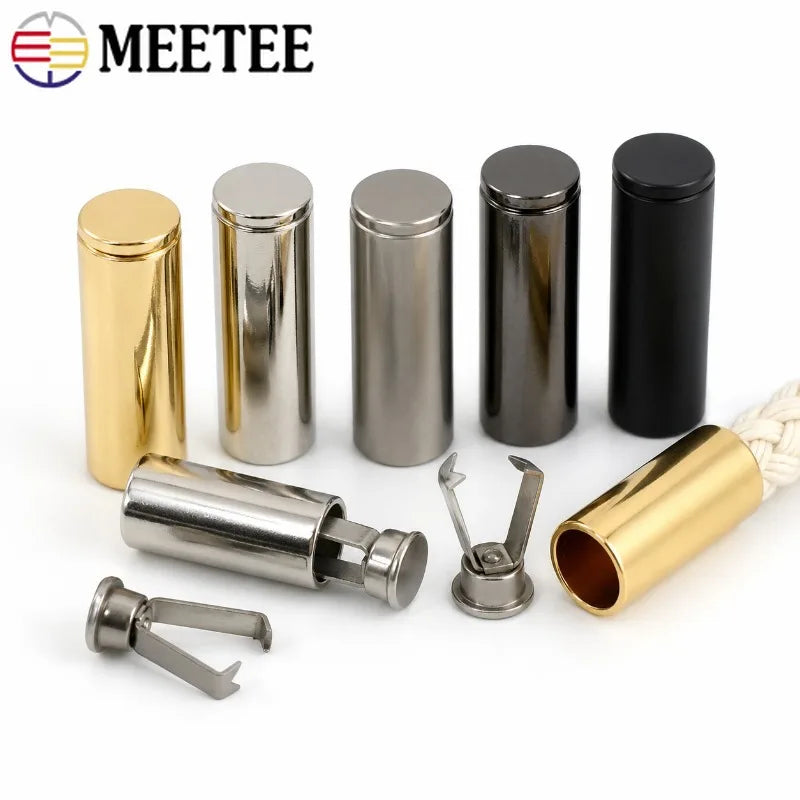 25/800Pcs 20mm Metal Cord End Caps Rope Ends Stopper Buckles Hoodie Drawstring Tips Hat Pants Decor Button DIY Sewing Accessories