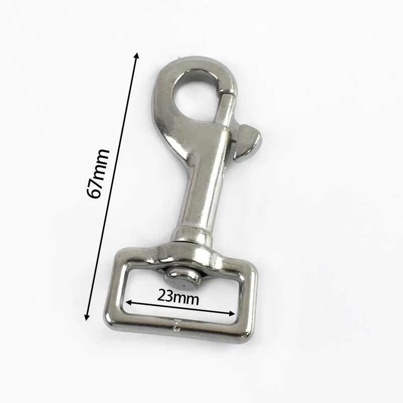 2/80Pcs Stainless Steel Trigger Buckles for Leather Hardware Carabiner Clips Snap Hook Large Swivel Lobster Clamp Clasp Accessory