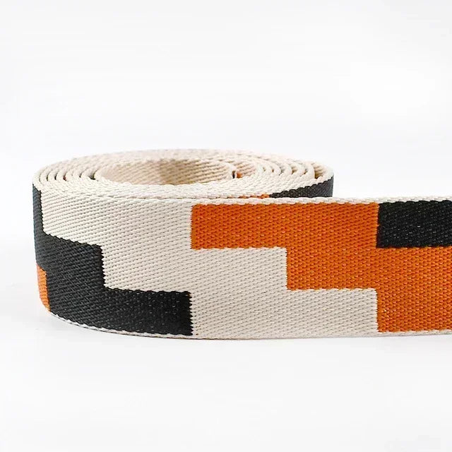 3/100Meters 38mm Thicken Polyester Jacquard Webbing Tape Luggage Decorative Belt Ribbon DIY Bags Shoulder Strap Sewing Accessories