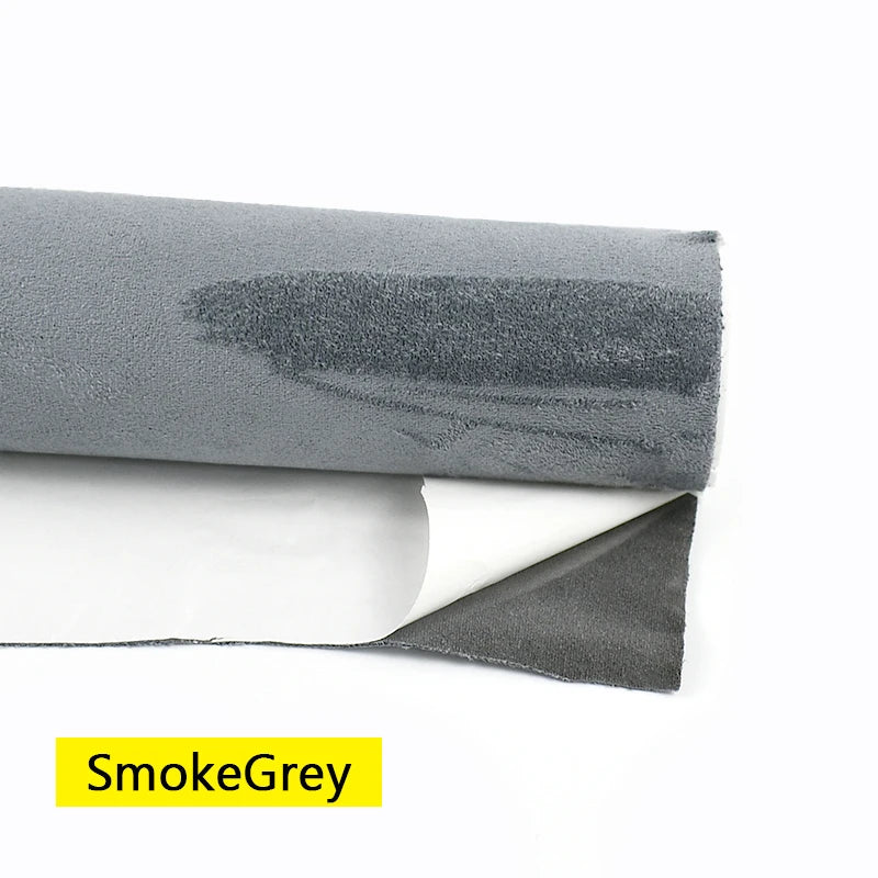 50/100*143cm Suede Self-adhesive Fabric Car Interior Trim Velvet Fabrics Synthetic Leather Cloth DIY Accessories