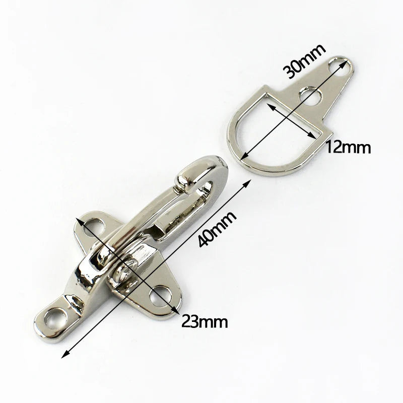 5/200Pcs Fireman Clasp Belt Buckle 4/5cm Metal Buckles Jacket Carabiner Clip Lobster Clasps Toggle Hook Clothing Fasteners