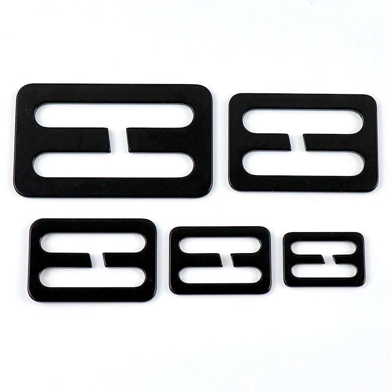 20/700Pcs 20-50mm StainlessSteel Tri-Glides Slider Buckles for Bag Strap Carabiner Clip Adjustable Ring Buckle Pet Collar Hardware