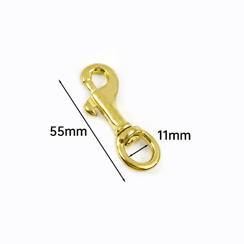 5/150Pcs Meetee 10-30mm Solid Brass Swivel Lobster Clasp Bag Strap Buckle Trigger Clip Snap Hook Dog Collar Keychain Accessories
