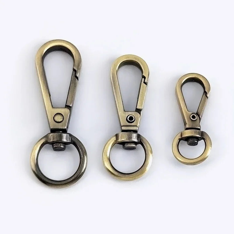 Meetee 20/600Pcs ID8-13mm Metal Bag Buckles Lobster Swivel Trigger Clips Snap Hook Handbag Hanger KeyChain DIY Sewing Accessories