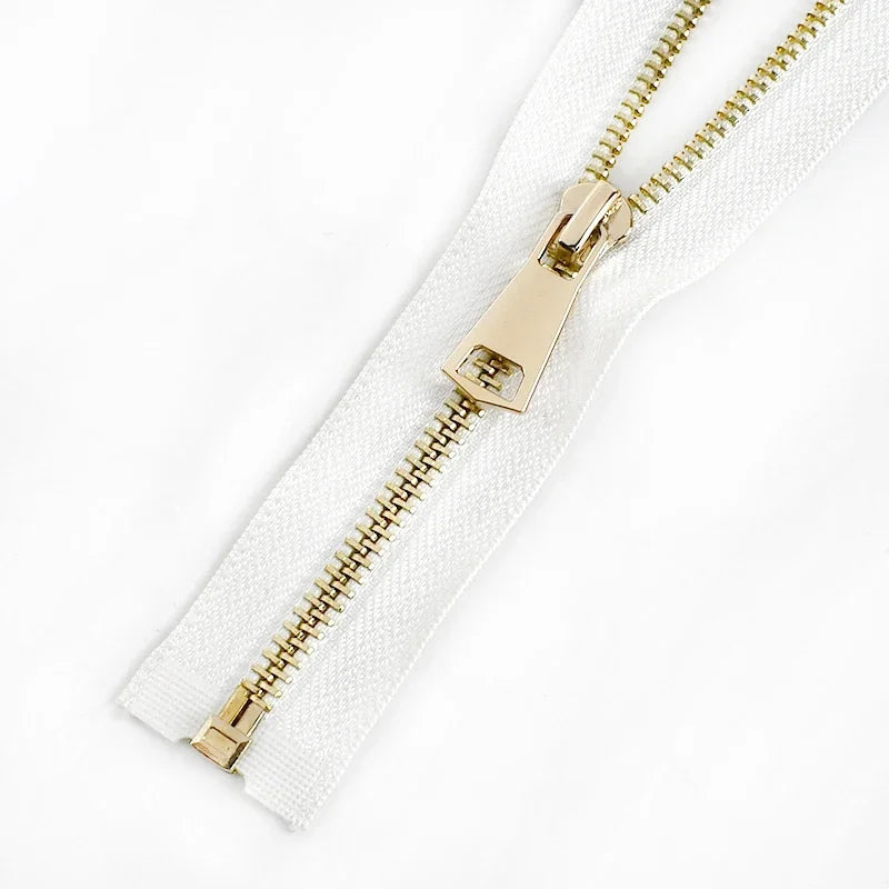 3/90Pcs Meetee 5# 60-150cm Metal Zipper Open End Single/Double Sliders Long Zippers Clothes Down Jacket Coat Zip DIY Sewing Accessories