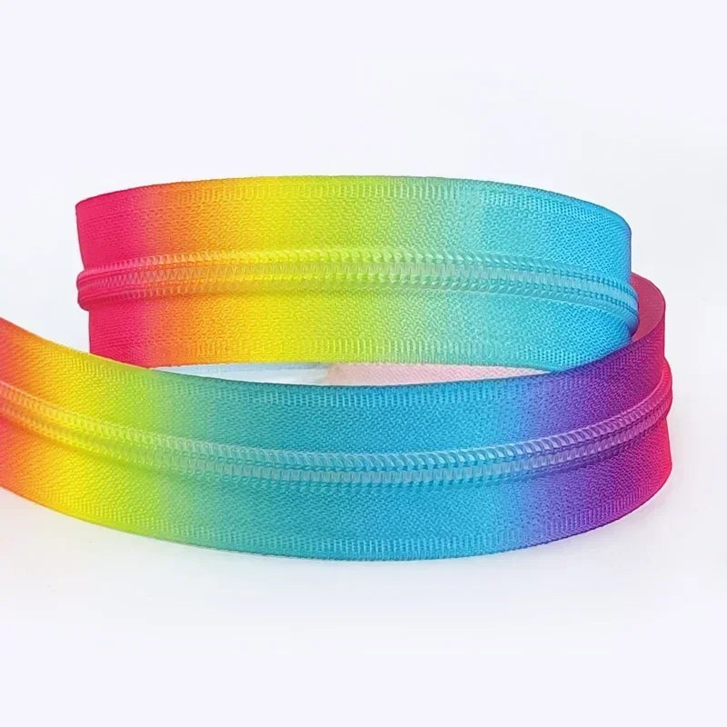 3/120Meters 5# Colorful Nylon Zipper Tapes for Jacket Purse Plastic Coil Zippers Luggage Bag Zip DIY Garment Sewing Accessories