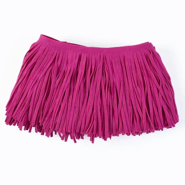 3/50Meters Meetee 10-30cmx3mm Leather Suede Tassel Fringe Lace Ribbon for Handbag Clothing Dresses Decor DIY Sewing Accessories