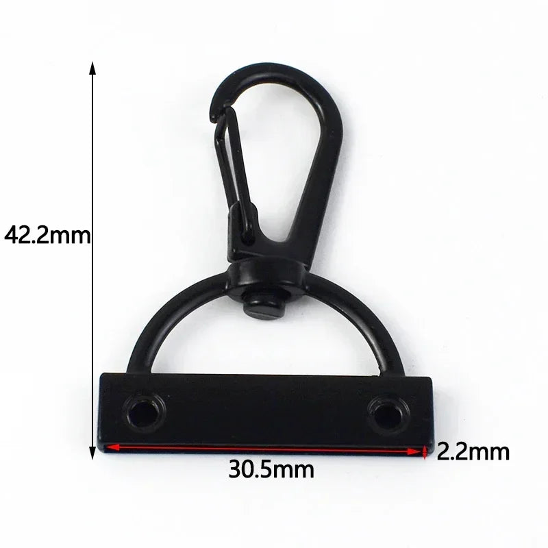 30/1000Pcs Metal Buckle 15-38mm Black Trigger Snap Hook Handbag Strap Tail Screw Carabiner Clip Clasp Lobster Clasps Repair Kits