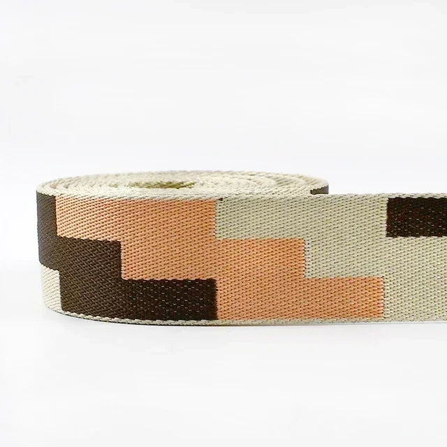 3/100Meters 38mm Thicken Polyester Jacquard Webbing Tape Luggage Decorative Belt Ribbon DIY Bags Shoulder Strap Sewing Accessories
