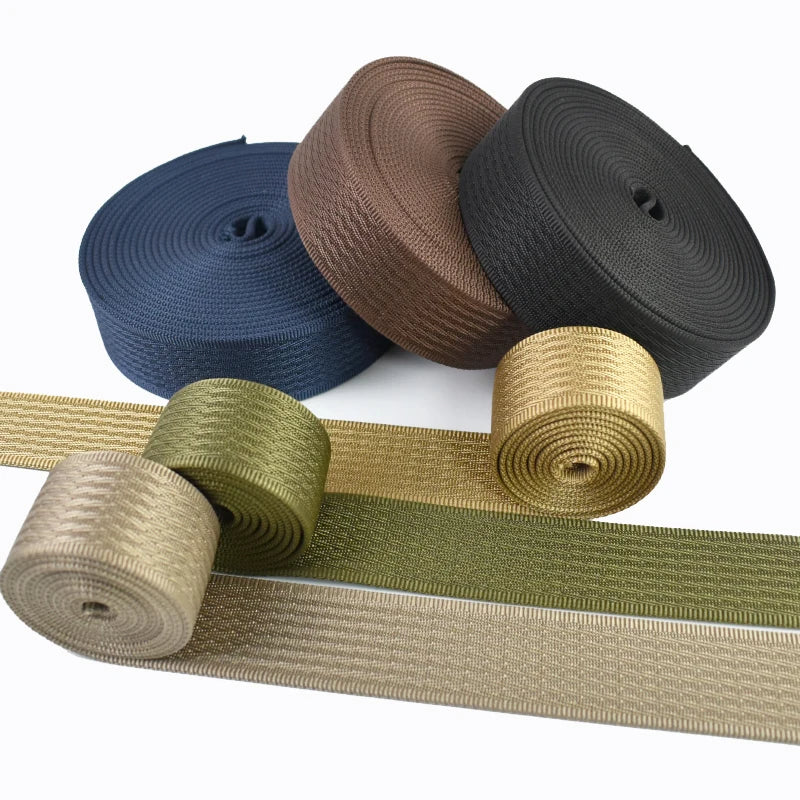 2/50M 38mm 2.4mm Thick Polyester Webbing Straps Bag Backpack Tape Band Pet Leash Knapsack Strapping DIY Sewing Accessories