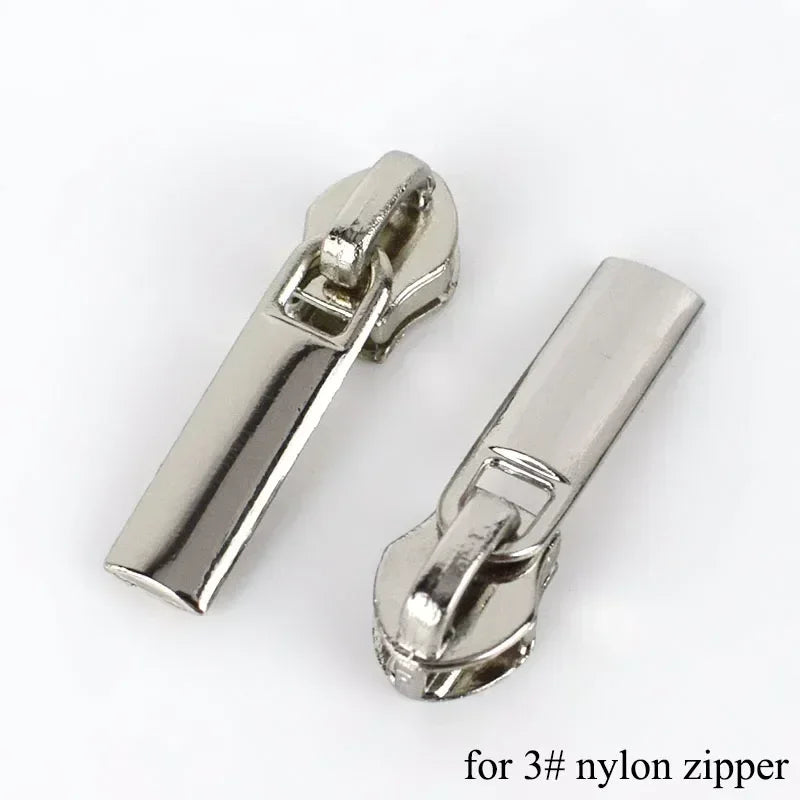150pcs Meetee Zipper Sliders for 3# 5# Nylon Zippers Down Jacket Zip Head Bag Clothing Zips Repair Kits DIY Sewing Accessories