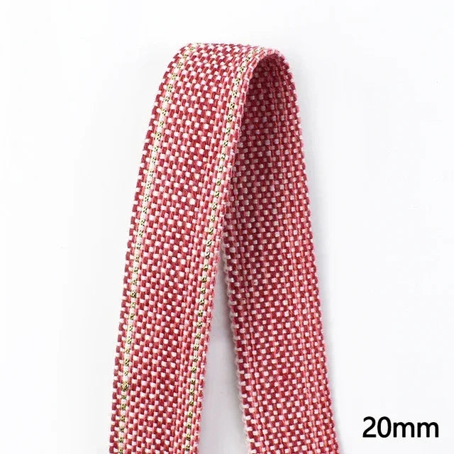 8/200M Polyester Cotton Webbing Strap Tape Jacquard Bag Shoes Backpack Label Ribbons DIY Sewing Biasband Clothing Accessories