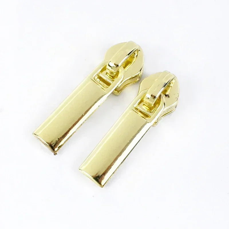 30/500Pcs 3# 5# Zipper Puller Sliders for Nylon Zippers Bag Pocket Zips Head Repair Kits DIY Clothing Sewing Accessories