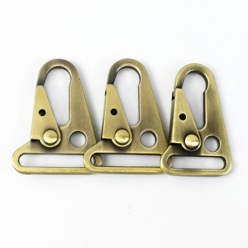 8/300Pcs Metal Strap Buckles Trigger Snap Hook 20-38mm Keychain Webbing Chain Clasp Dog Collar Clips Carabiner Leather Hardware