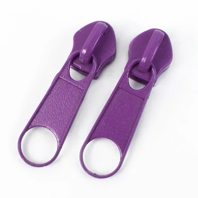 3# 5# Nylon Zipper Slider 30/1200Pcs Colorful Zip Pull Head Clothing Zippers Puller Backpack Closure Zips Sliders DIY Repair Kits