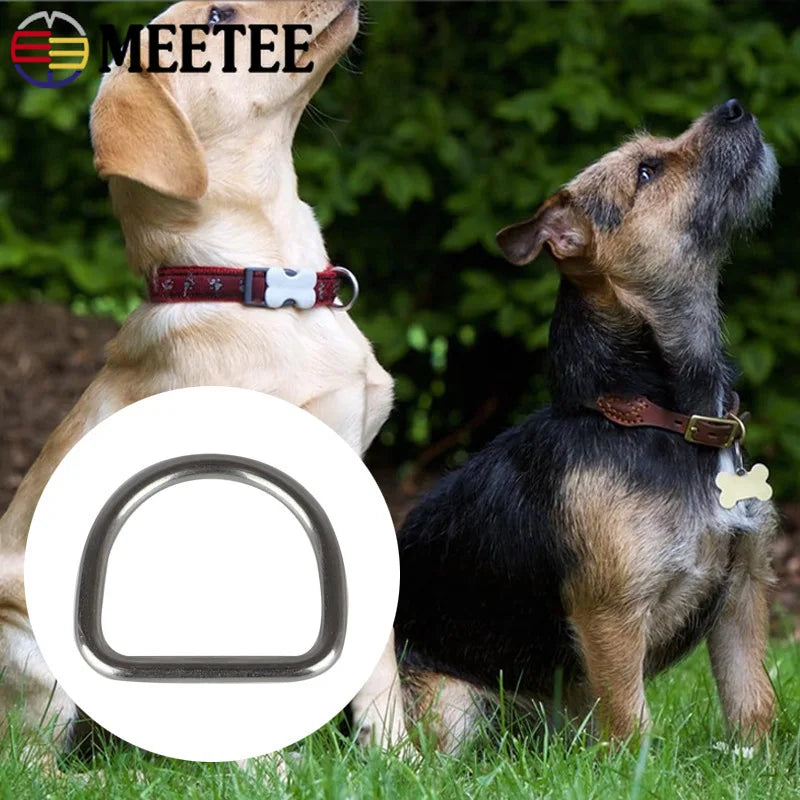 20/700Pcs 304# Stainless Steel D Ring Buckle Bag Strap Webbing Belt Buckles Pet Dog Collar Clasp DIY Bags Hardware Accessories