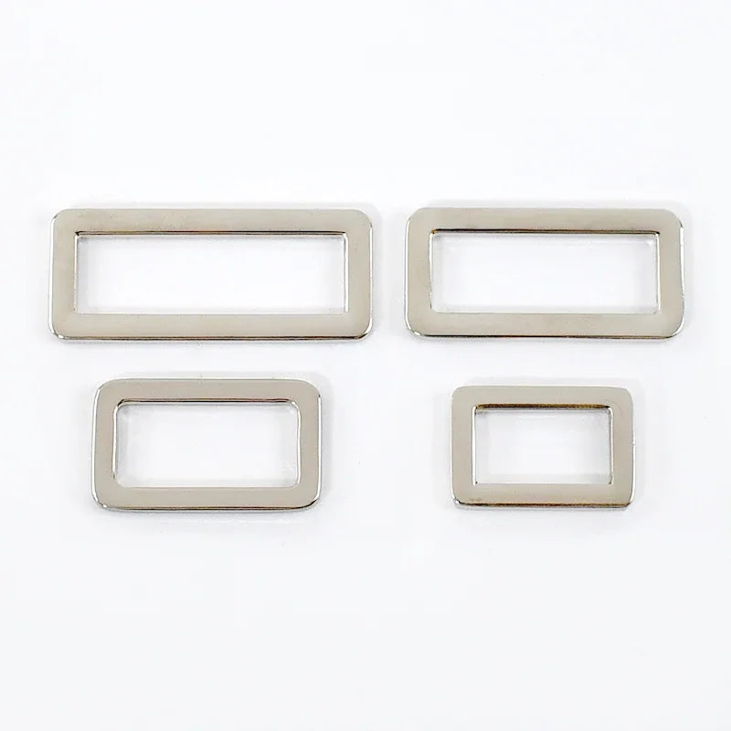 15/500Pcs 20-50mm Metal D Rings Rectangle Loop Tri-Glide Buckle Slider Adjuster Bag Backpack Strap Buckles Garment DIY Accessory