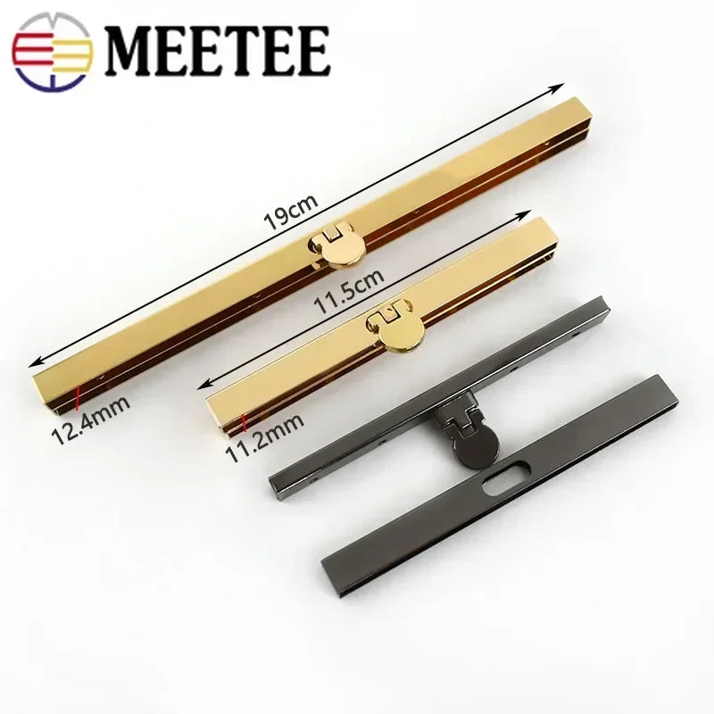 2/80Pcs Meetee 11.5/19cm Purse Frame Handle Metal Clasps for Wallet Making Women Clutch Kiss Clasp Lock DIY Bags Accessories