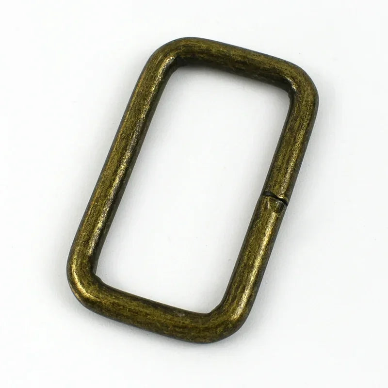30/1000Pcs 13-50mm O D Ring Metal Buckles for Bag Strap Rectangle Rings Carabiner Clip Hook Webbing Belt Loop Crafts Accessories